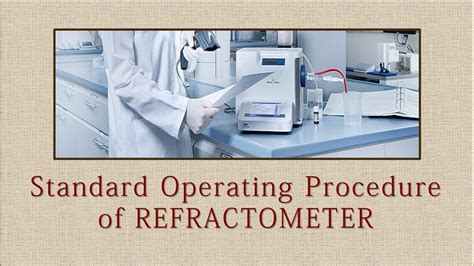 refractometer standard operating procedure|refractometer calibration standard.